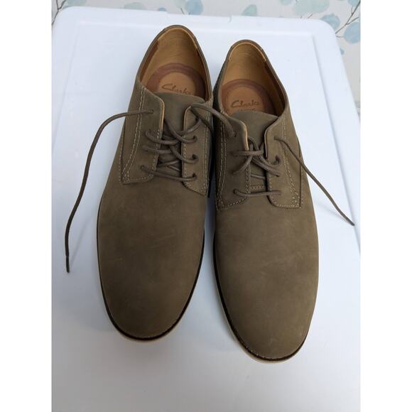 Clarks Franson Brown Suede Leather Derby Dress Shoes US Men\'s Size 11.5M main image 6